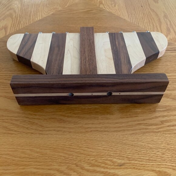 Hanukkah Menorah Hand Crafted Hardwoods Hannukiah Judaica Chanukah - Picture 4 of 6